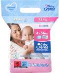 Влажни кърпички Baby Crema - Алое, 4 х 56 броя - 1t