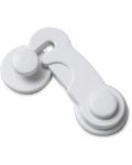 Защитна ключалка за шкафове BabyJem - Бяла - 1t