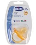 Биберон-залъгалка Chicco - Physio Soft, каучук, 6-12 месеца - 1t