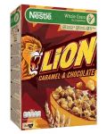 Зърнена закуска Nestle - Lion, с карамел и шоколад, 400 g - 1t