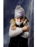 Зимна детска шапка с подплата Sterntaler - за момичета, 55 cm, 4-7 години - 2t