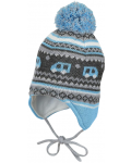 Зимна бебешка шапка с пискюл Sterntaler - 43 cm, 5-6 месеца - 1t