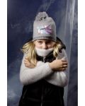 Зимна детска шапка с подплата Sterntaler - 53 cm, 2-4 години, сива - 2t