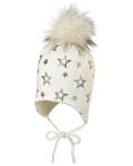 Зимна бебешка с пискюл Sterntaler - Със звезди, 45 cm, 6-9 месеца - 1t
