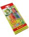 Комплект цветни моливи Jolly Crazy - Двустранни, 12 x 2 цвята - 1t