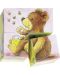 Дървени кубчета Goki - Бебета животни, четири части - 1t