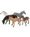 Комплект фигурки Toi Toys Animal World - Deluxe, Диви коне, 5 броя - 1t