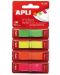 Индекс листчета APLI - 4 неонови цвята, 12 х 45 mm, 160 броя - 1t