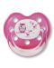 Бебешка силиконова залъгалка силикон Baby Nova, розова - 1t