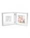 Бебешки отпечатък Baby Art - My Baby Style, със снимка (бяла рамка и прозрачно паспарту)  - 1t