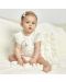 Бебешко боди с къс ръкав Sofija - Jasmina, 56 cm, екрю - 5t