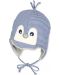 Бебешка зимна шапка Sterntaler - Пингвинче, 43 cm, 5-6 месеца, синя - 1t