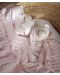 Бебешки комплект за сън Interbaby - Къщичка розова, 3 части - 8t