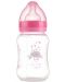 Бебешко шише с широко гърло Zizito - Little Angel, PP, 250 ml, розово - 1t