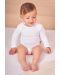 Бебешко боди Bio Baby - Органичен памук, 62 cm, 3-4 месеца, екрю - 4t