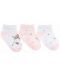 Бебешки летни чорапи Kikka Boo - Dream Big, 1-2 години, 3 броя, Pink  - 2t