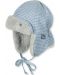 Бебешка зимна шапка ушанка Sterntaler - 45 cm, 6-9 месеца, синя - 1t