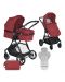 Бебешка комбинирана количка Lorelli - Starlight, червена - 1t