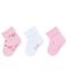 Бебешки хавлиени чорапи за момиче Sterntaler - 15/16 размер, 4-6 месеца, 3 чифта - 2t