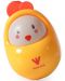 Бебешка играчка Huanger - Roly Poly, пиле  - 3t
