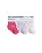 Бебешки къси чорапи Kikka Boo Solid - Памучни, 0-6 месеца, лилави - 1t
