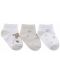 Бебешки летни чорапи Kikka Boo - Dream Big, 0-6 месеца, 3 броя, Бежови - 2t