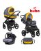 Бебешка комбинирана количка  3в1 Buba - Bella 716, Pewter-Yellow - 1t