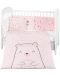 Бебешки спален комплект от 6 части KikkaBoo - Bear with me, Pink, 60 х 120 cm - 1t