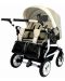 Бебешка количка за близнаци Adbor - Duo Stars, цвят D-03, черна - 7t