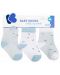 Бебешки чорапи с 3D уши Kikka Boo - Bear with me, 6-12 месеца, 3 чифта, Blue  - 1t