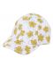 Бейзболна шапка с UV 50+ защита Sterntaler - С цветя, 55 cm, 4-6 години, бяла - 1t