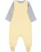 Бебешки гащеризон и блузка Sterntaler - С пате, 56 cm, 3-4 месеца, жълт - 2t