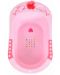 Бебешка вана с подложка Cangaroo - Larissa, 89 cm, розова - 4t