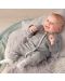 Бебешки памучен гащеризон Sterntaler - 62 cm, 4-5 месеца, сив - 4t