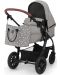 Бебешка количка 3 в 1 KinderKraft Xmoov - Трансформираща се, с кошница, сива - 4t