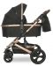 Бебешка количка с твърд кош Lorelli - Boston, Black - 3t