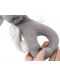 Бебешка дрънкалка BabyJem - Заек, 29 х 27 cm, сив - 4t