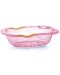 Бебешка вана с отвор за оттичане BabyJem - Розова - 1t