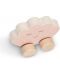 Бебешка дървена играчка Jollein - Количка, Shell Pink - 4t