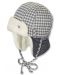 Бебешка зимна шапка-ушанка Sterntaler - 45 cm, 6-9 месеца, сива - 1t