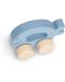 Бебешка дървена играчка Jollein - Количка, Sea Animal Blue - 4t