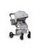 Бебешка комбинирана количка Moni - Gigi, светлосива - 2t