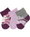 Бебешки хавлиени чорапи Sterntaler - С мишле, 15/16 размер, 4-6 месеца, 3 чифта - 1t