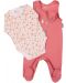Бебешки гащеризон и боди Sterntaler - За момиче, 50 cm, 0-2 месеца, розов - 3t