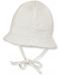 Бебешка лятна шапка с UV 50+ защита от трико Sterntaler, 43 cm, 5-6 месеца, бяла - 1t