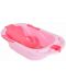 Бебешка вана с подложка Cangaroo - Larissa, 89 cm, розова - 1t
