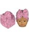 Бебешка шапка тип тюрбан NewWorld - Розова на зайчета - 1t