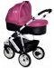 Бебешка комбинирана количка 2в1 Lorelli - Monza 3, розова - 1t