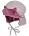 Бебешка зимна шапка ушанка Sterntaler - 45 cm, 6-9 месеца, розова - 1t