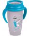 Бебешка чашка с дръжки Lovi Active - 360 градуса, 350 ml, синя - 1t